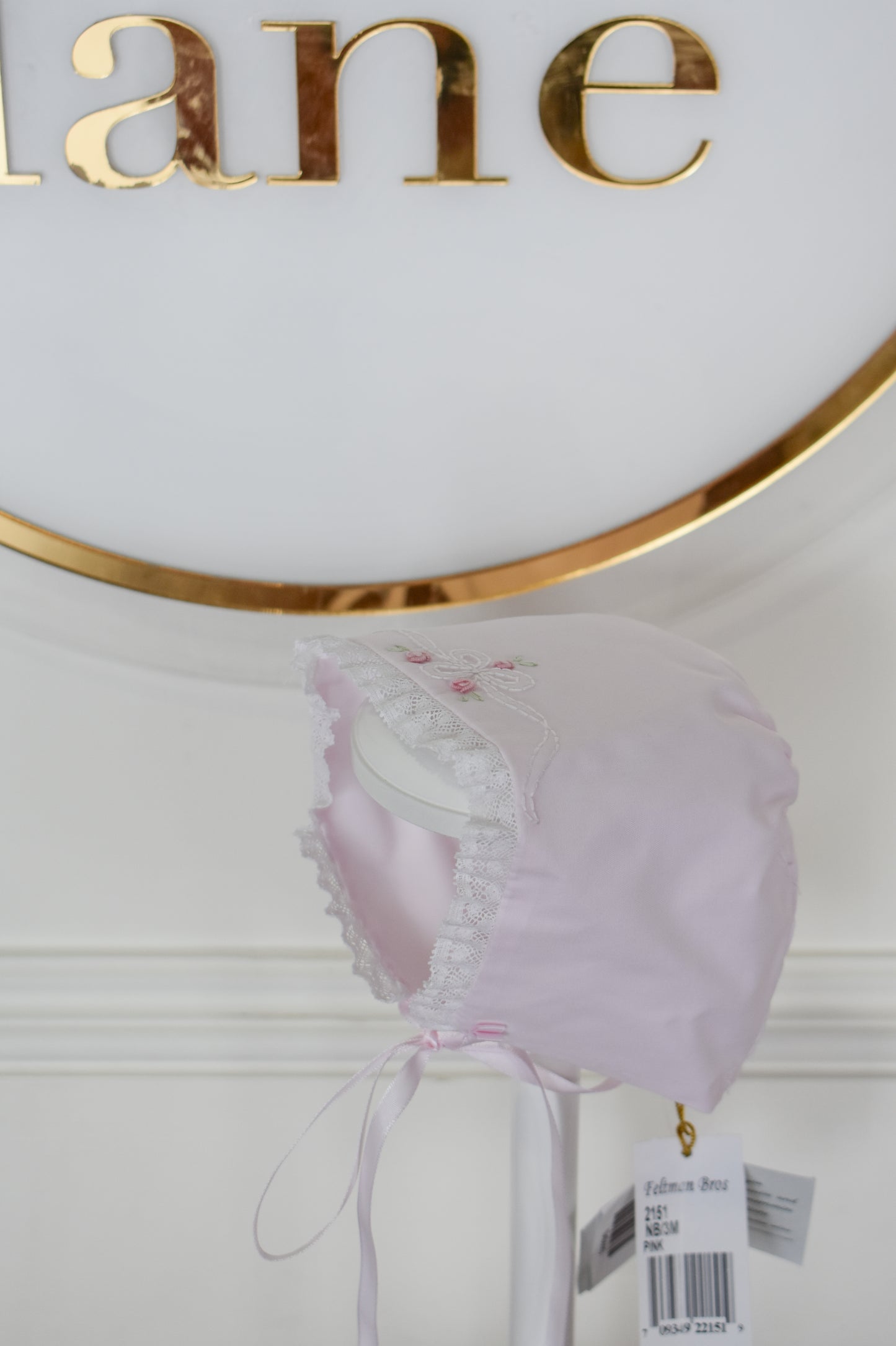 Vintage Bows & Lace Bonnet