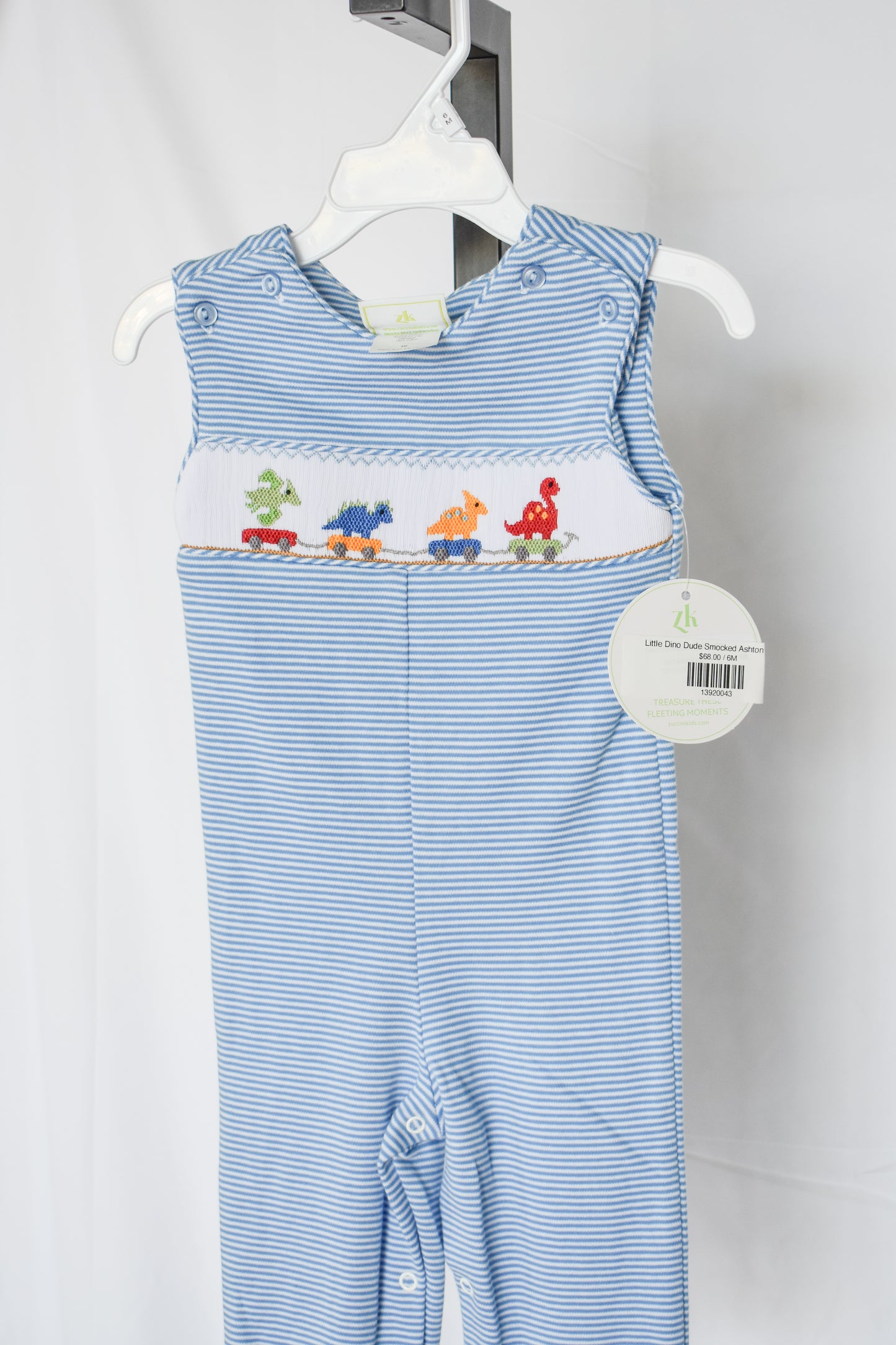 Little Dino Dude Smocked Ashton Longall