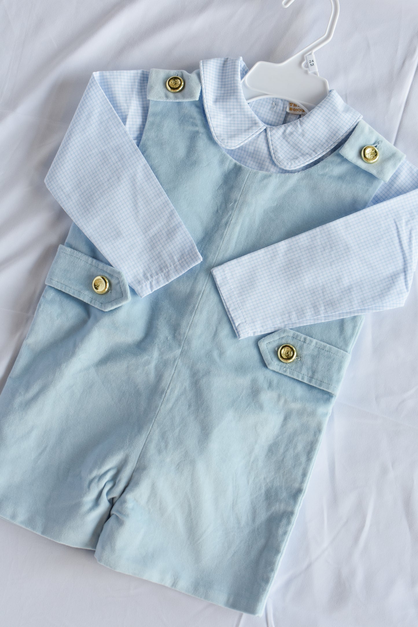 Peter Pan Collared Shirt-Barrington Mini Windowpane