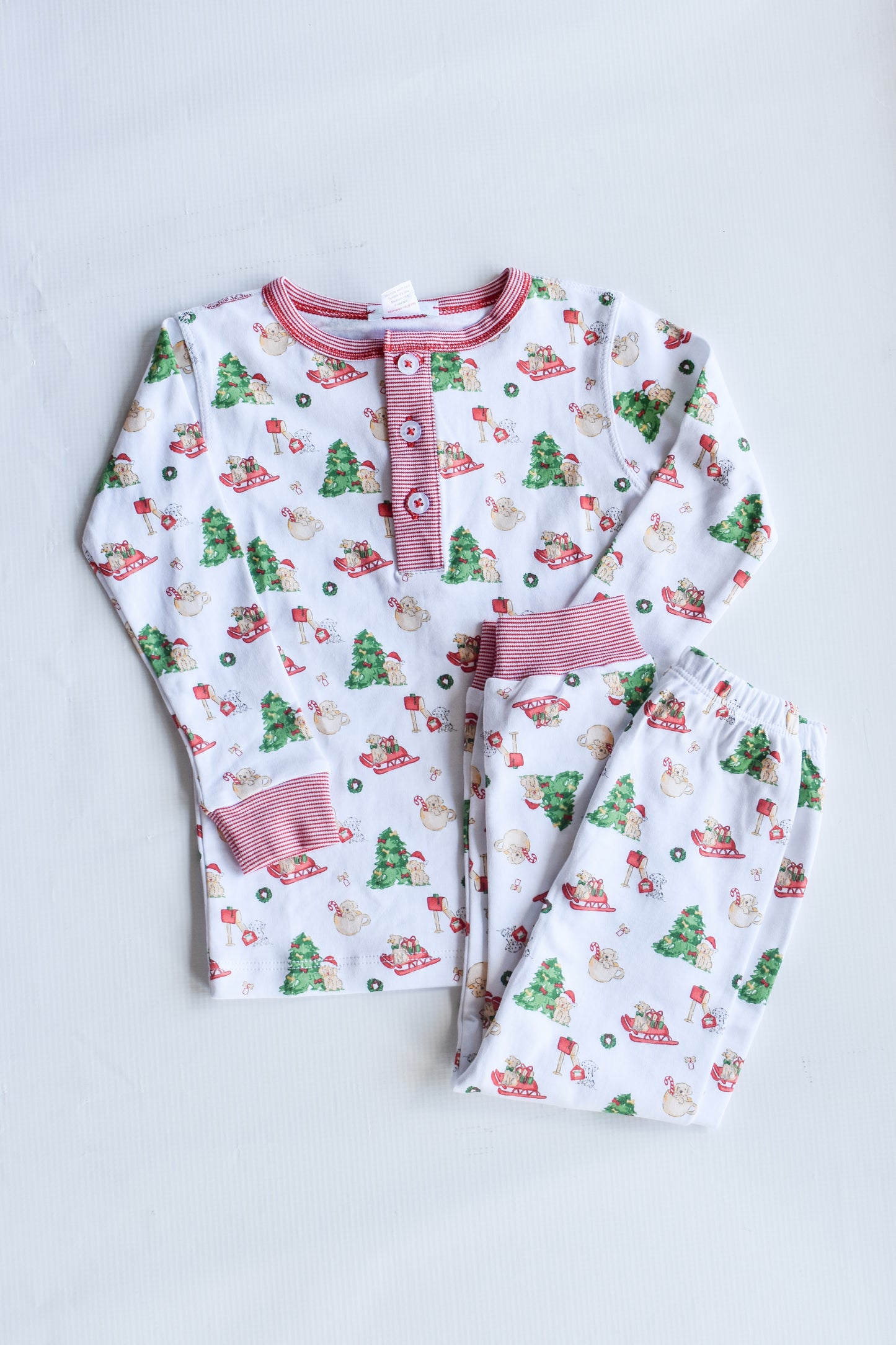 Paw-liday Pups Long Sleeve PJ Pant Set