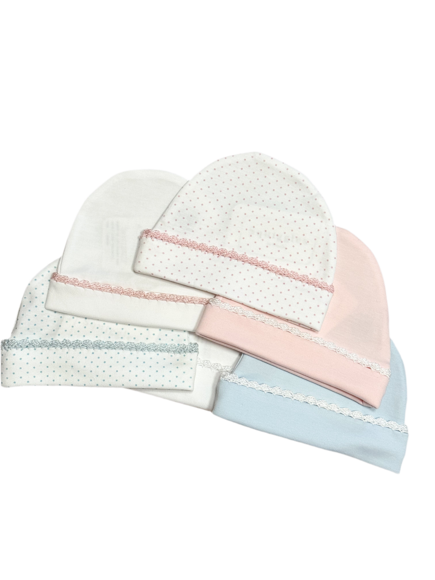 Squiggles Crochet Edge Beanie Cap
