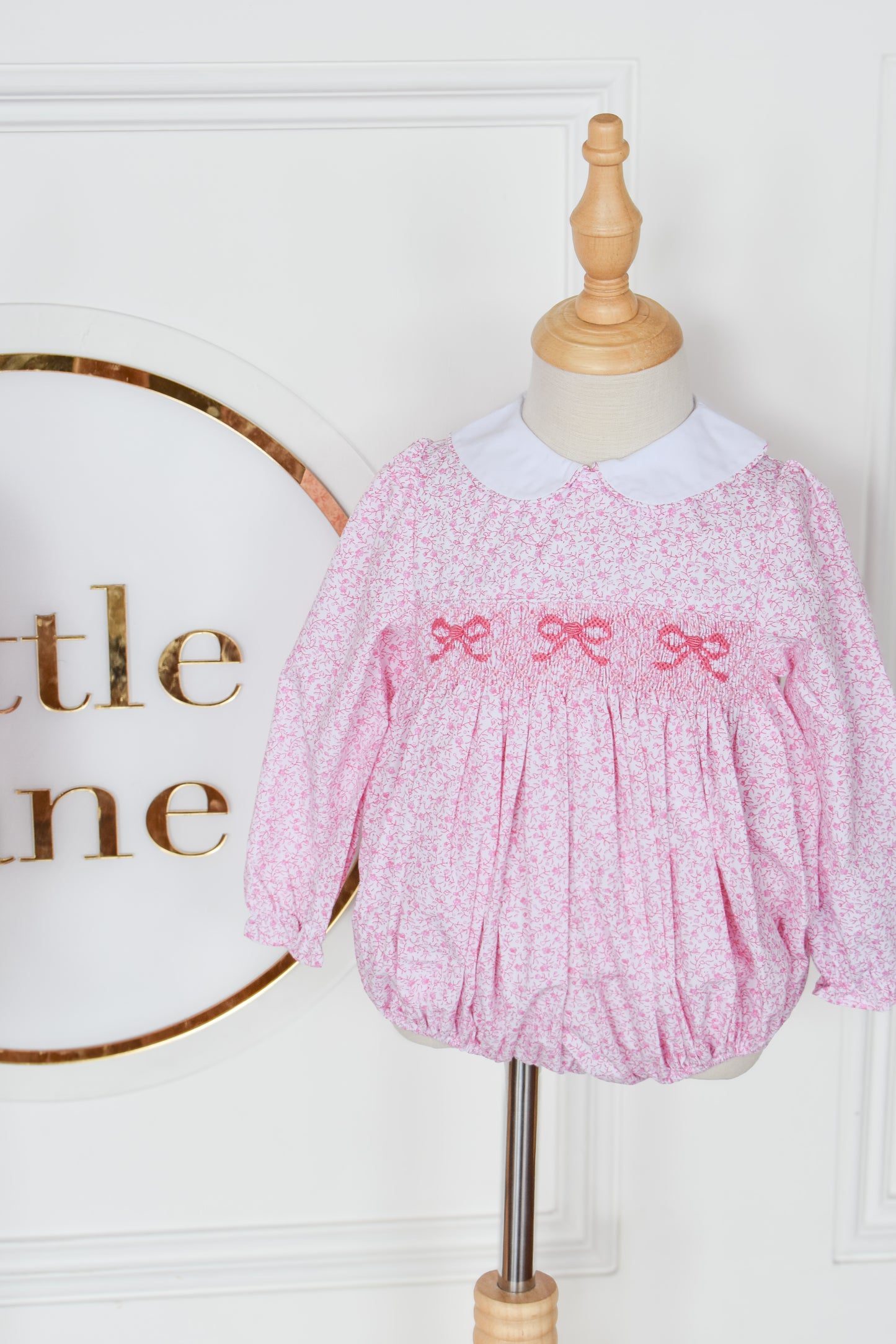 Smocked Bow Vinings Natalie Bubble