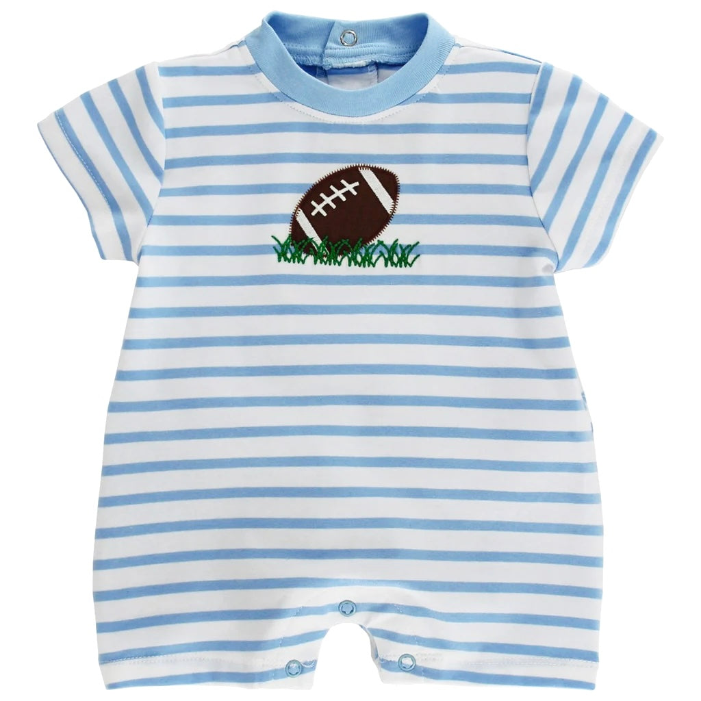 Tiny Touchdowns-Boy Knit Romper