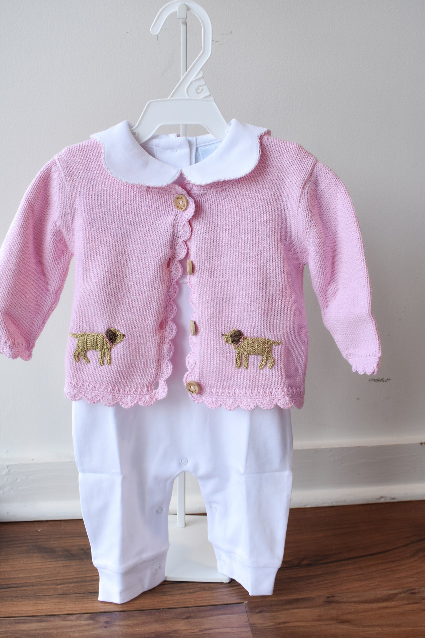 Crochet Playsuit-Pink Lab