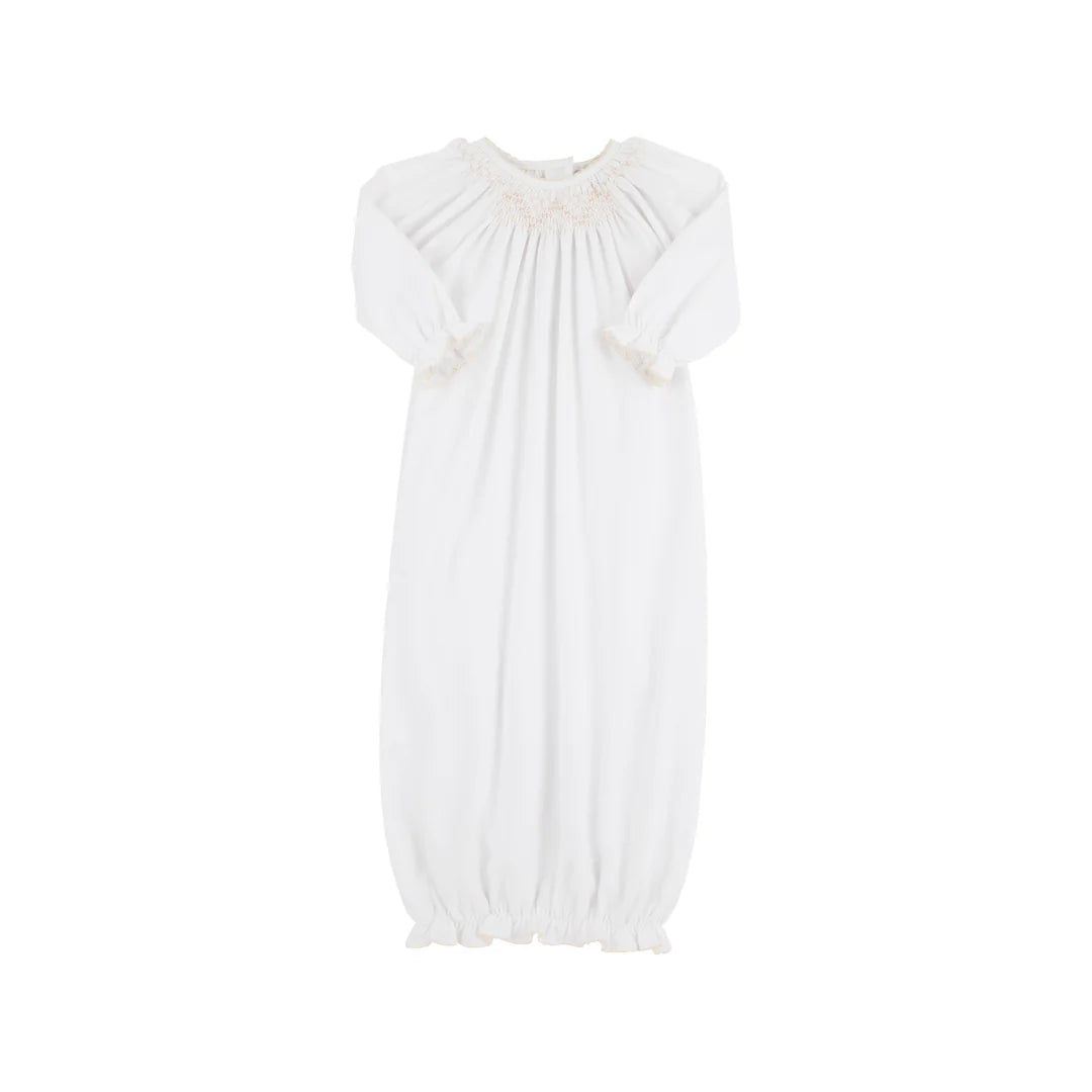 Sweetly Smocked Gown-Worth Avenue White/Palmetto Pearl-Unisex