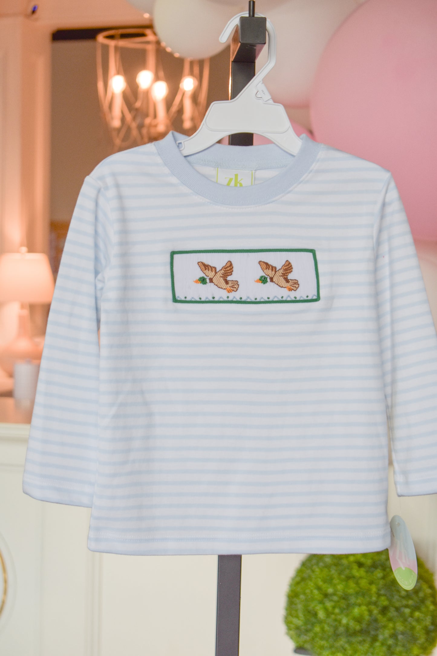 Feathered Friends L/S Smocked Harry's Tee