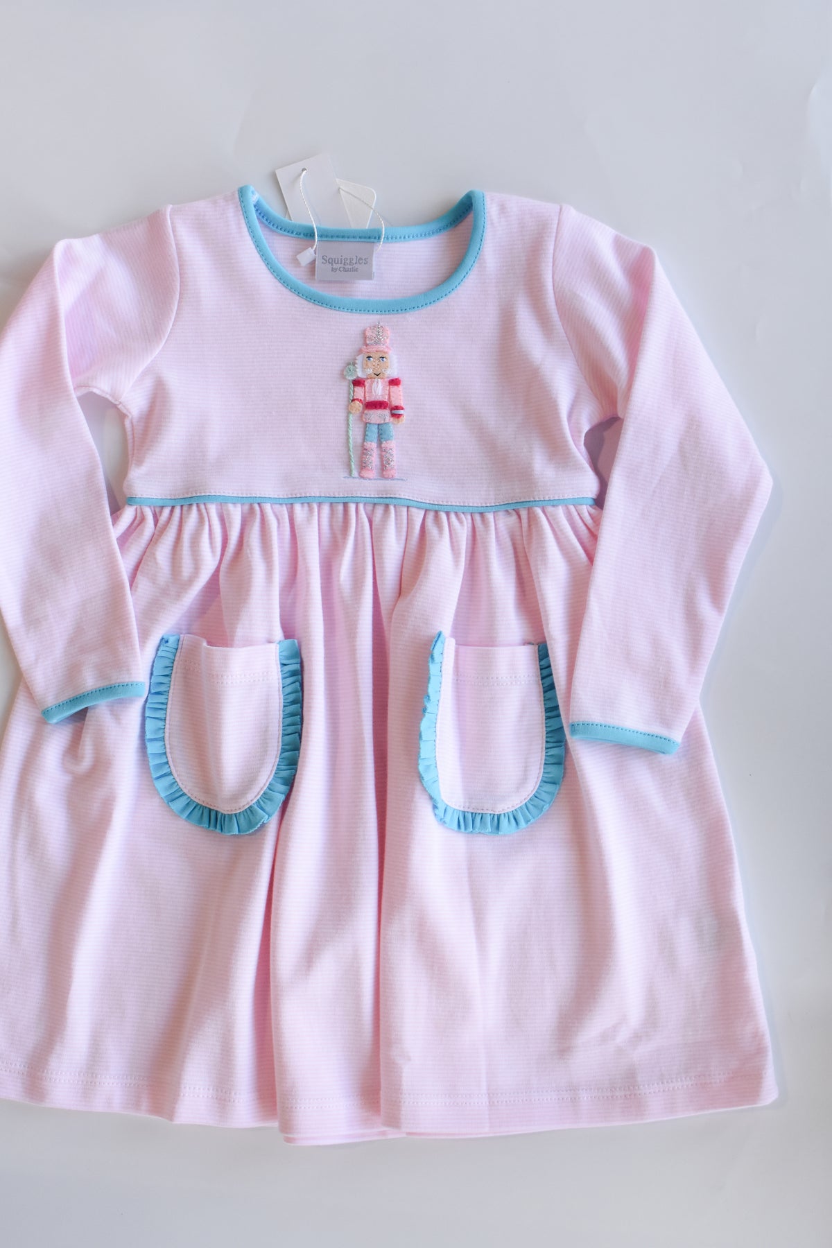 Pastel Nutcracker Long Sleeve Popover Dress