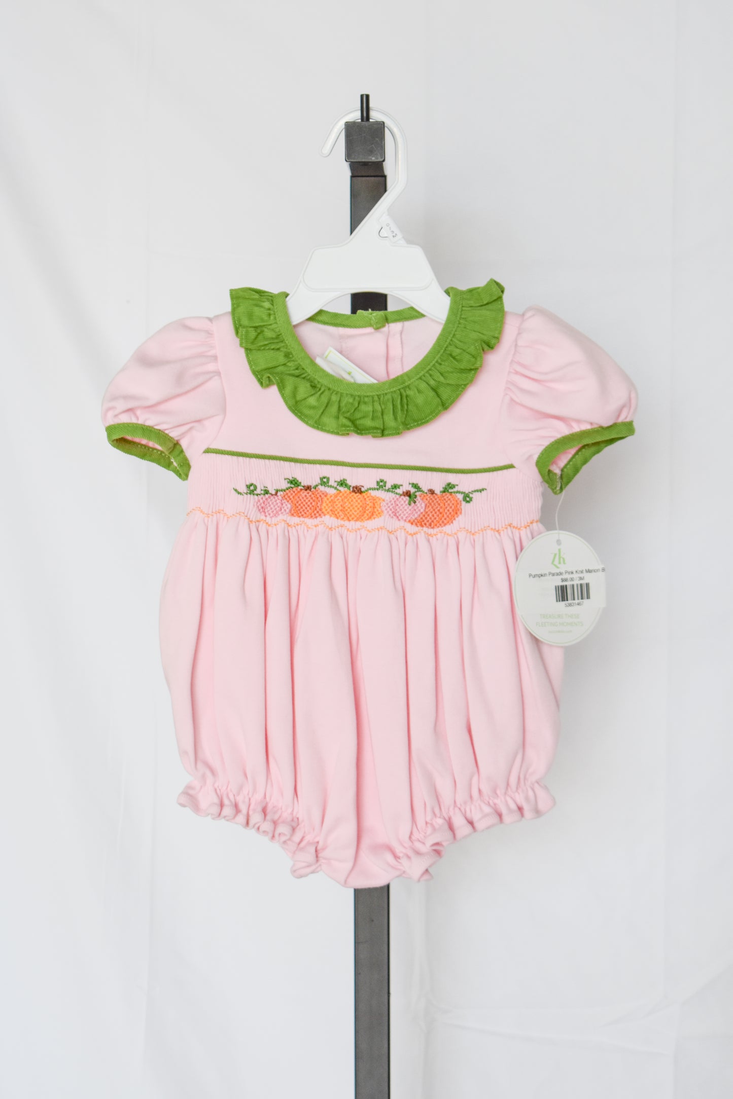 Pumpkin Parade Pink Knit Marion Bubble
