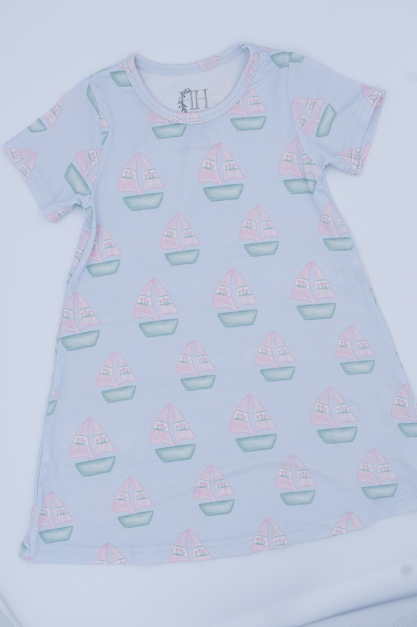 Seaside Sailboats Bamboo Play Dress