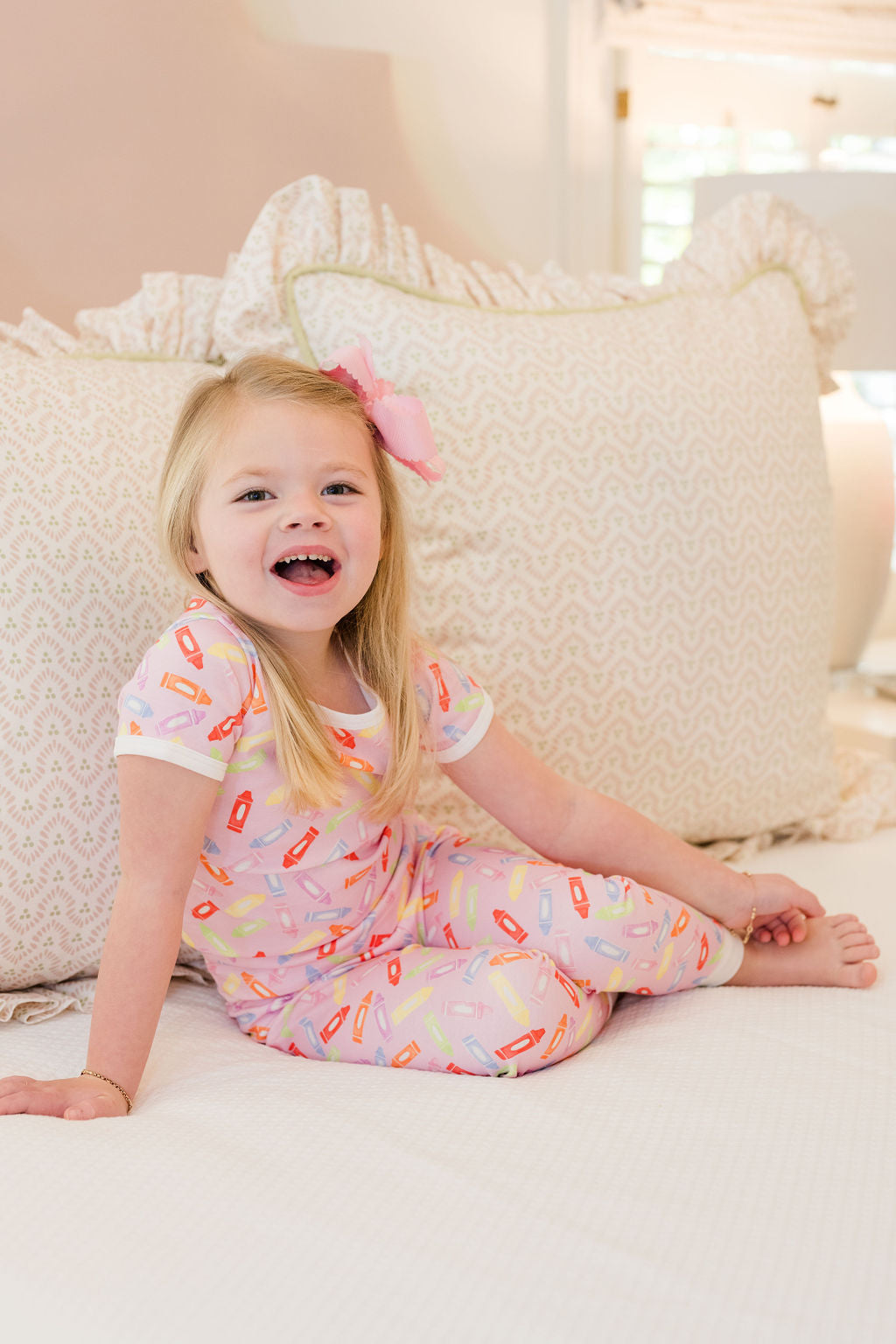 Crazy Crayons-Girl's PJ Pant Set