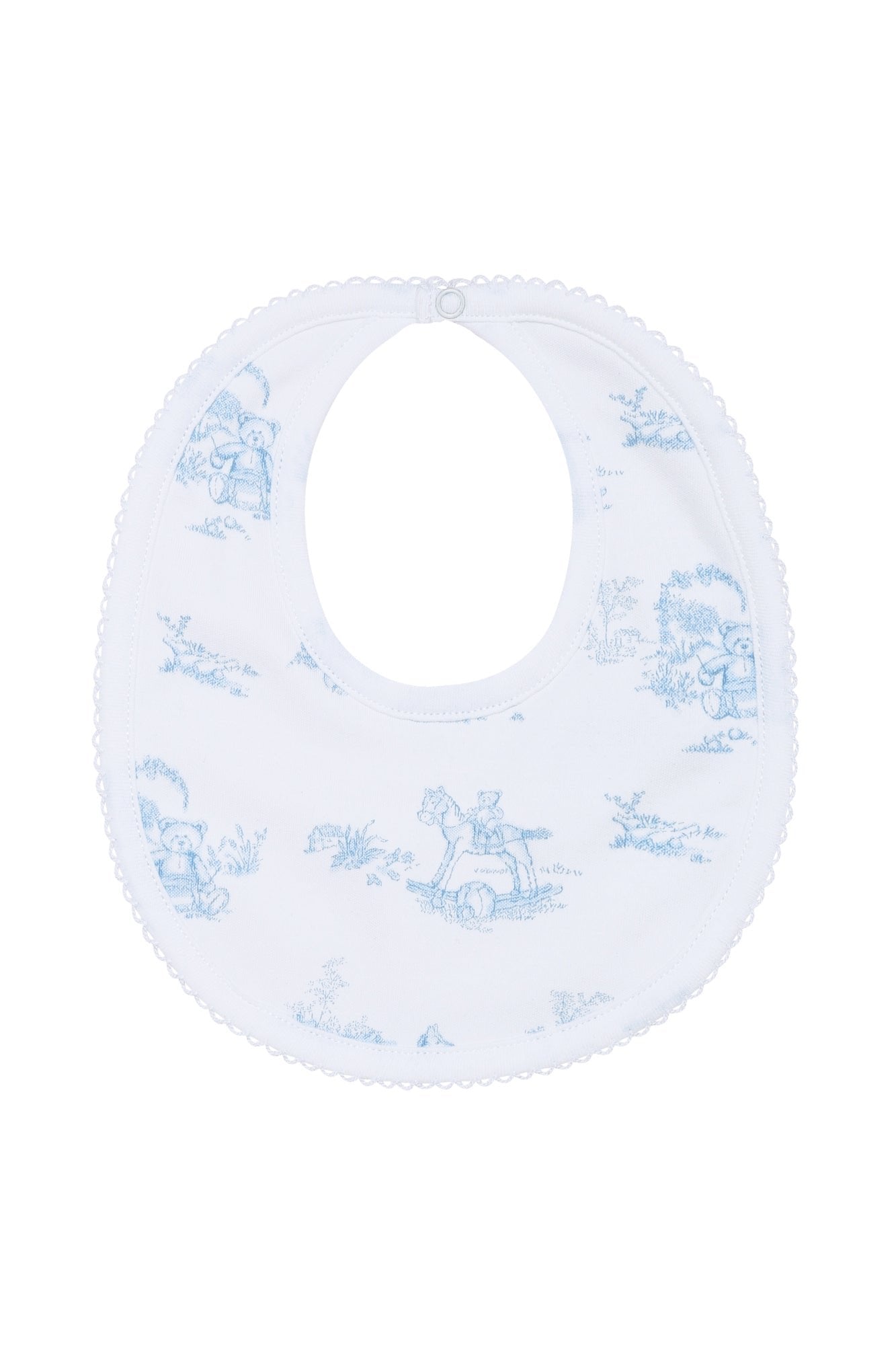 Classic Toile Bib and Burp Cloth