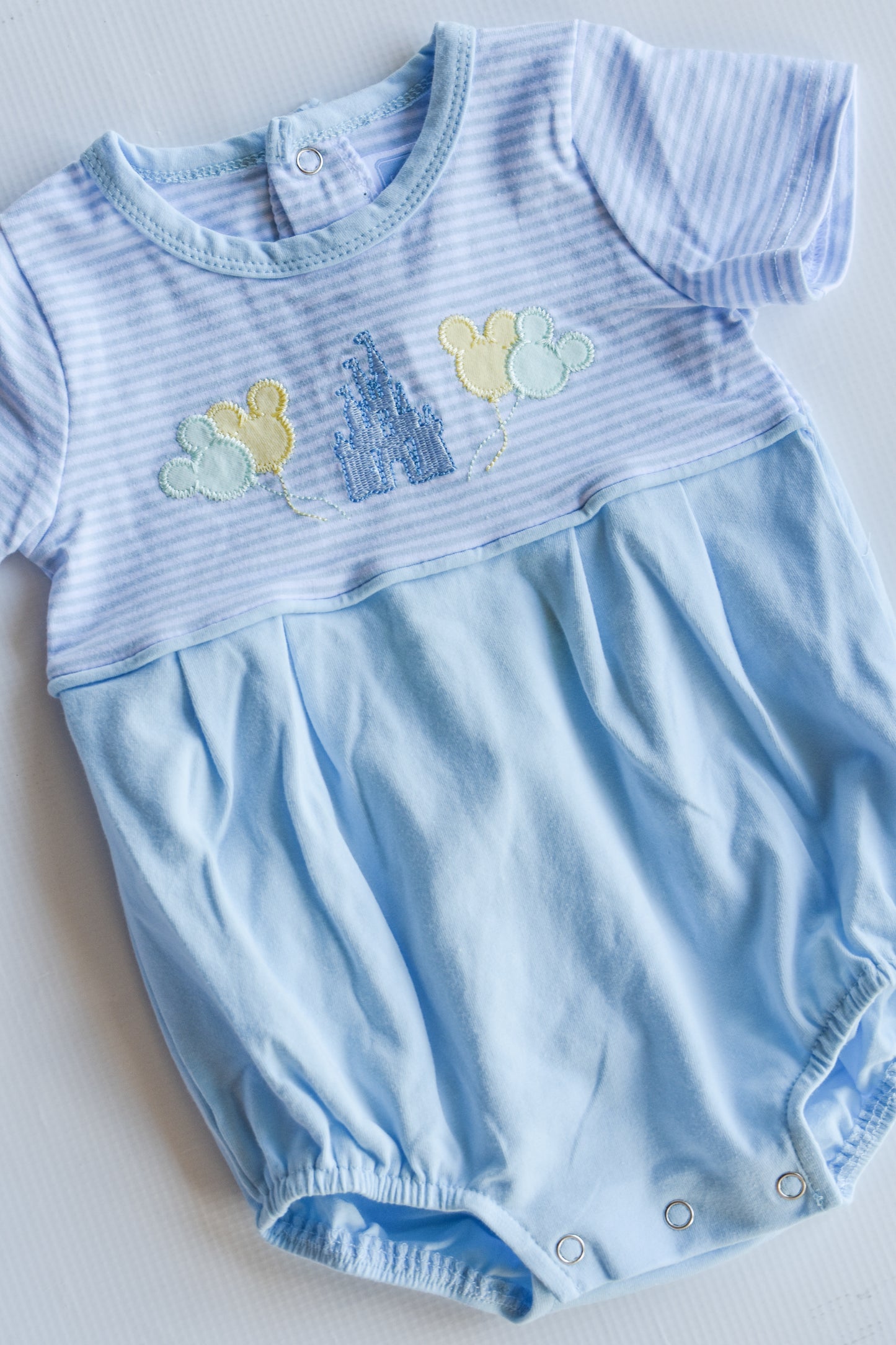 Magical Castle Blue Knit Bubble