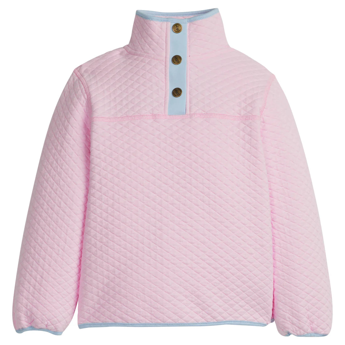 Classic Quilted Bubblegum Pink Pullover