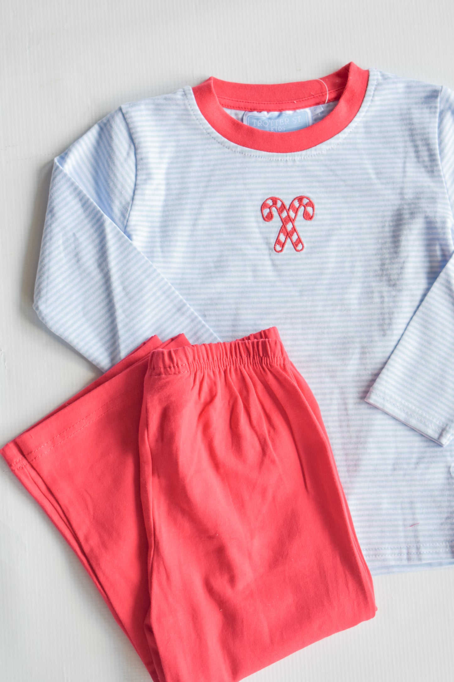 Candy Cane Cutie Long Sleeve Pant Set