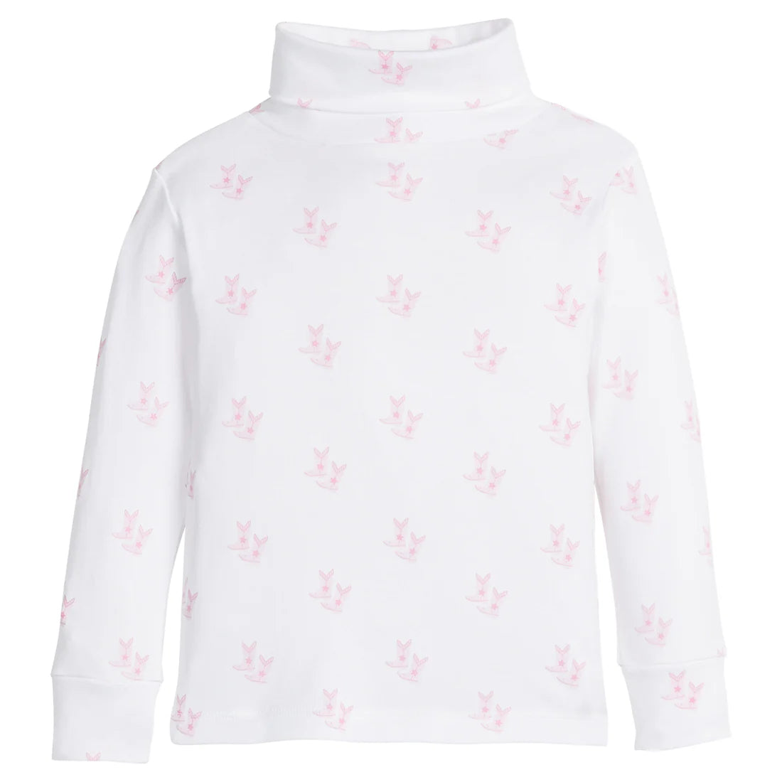 Boot Scootin' Pink Printed Turtleneck