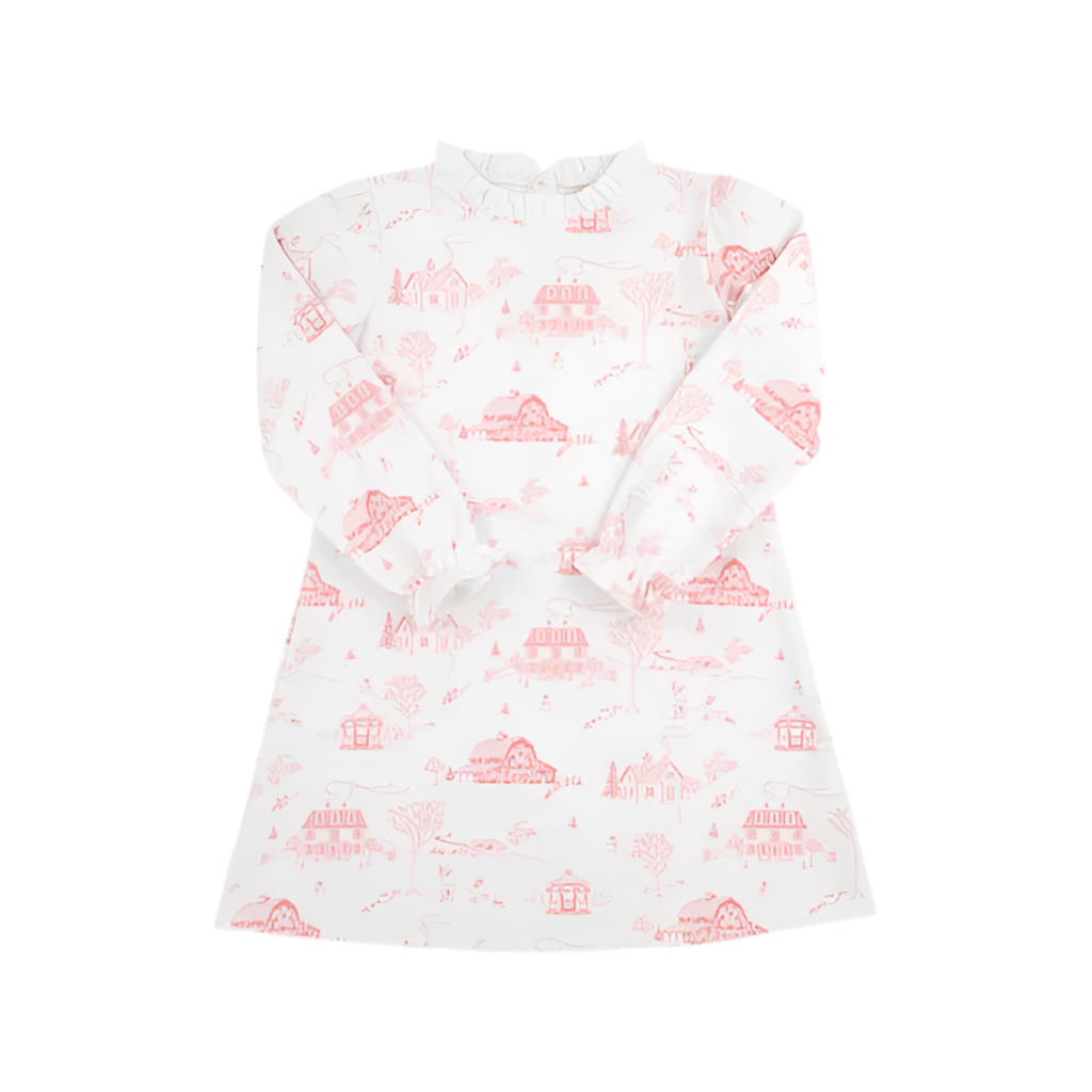 York Town Toile Lizzie's Luxe Dress