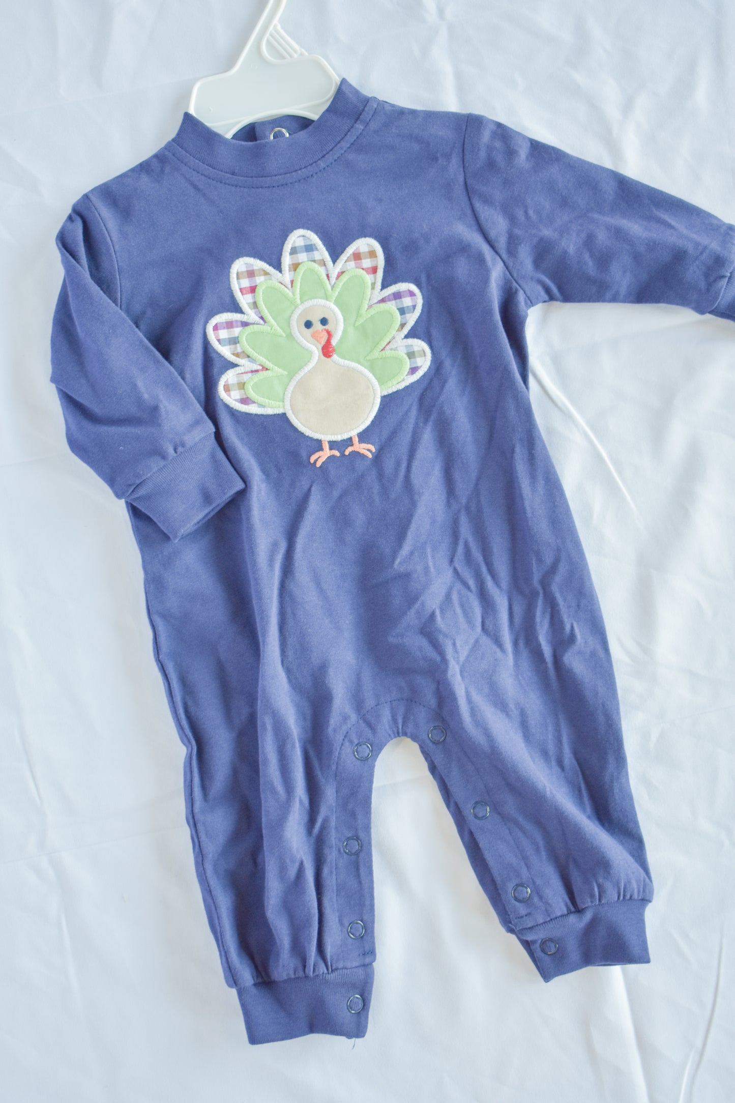 Bailey Boys-Turkey Knit Romper