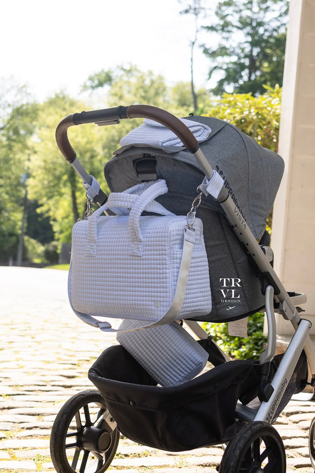 Quilted Stroller Bundle-Pimlico Stripe Blue
