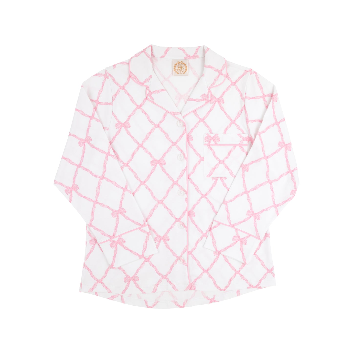 Women's Let Me Lounge Long Sleeve-Pink Belle Meade Bow