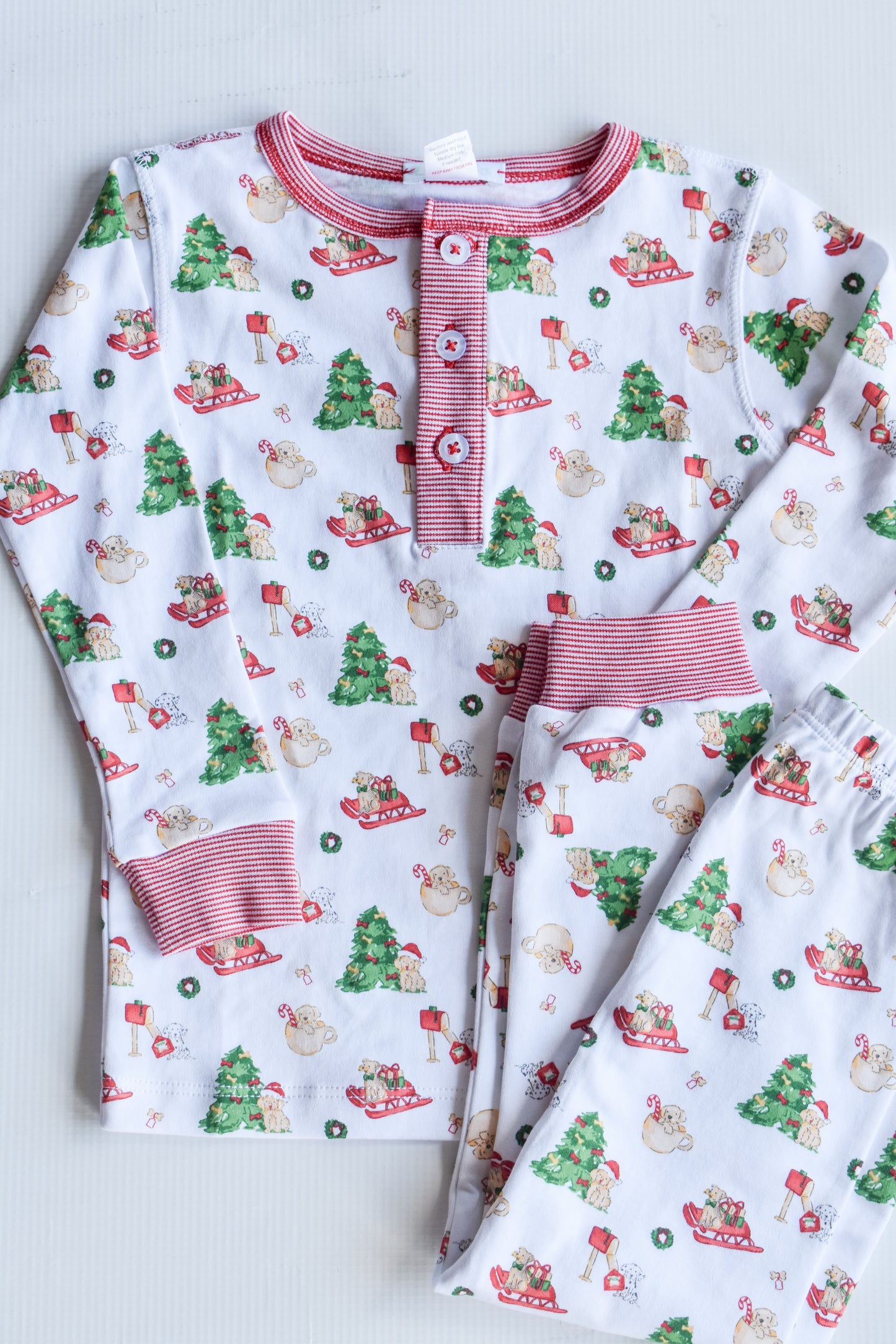 Paw-liday Pups Long Sleeve PJ Pant Set