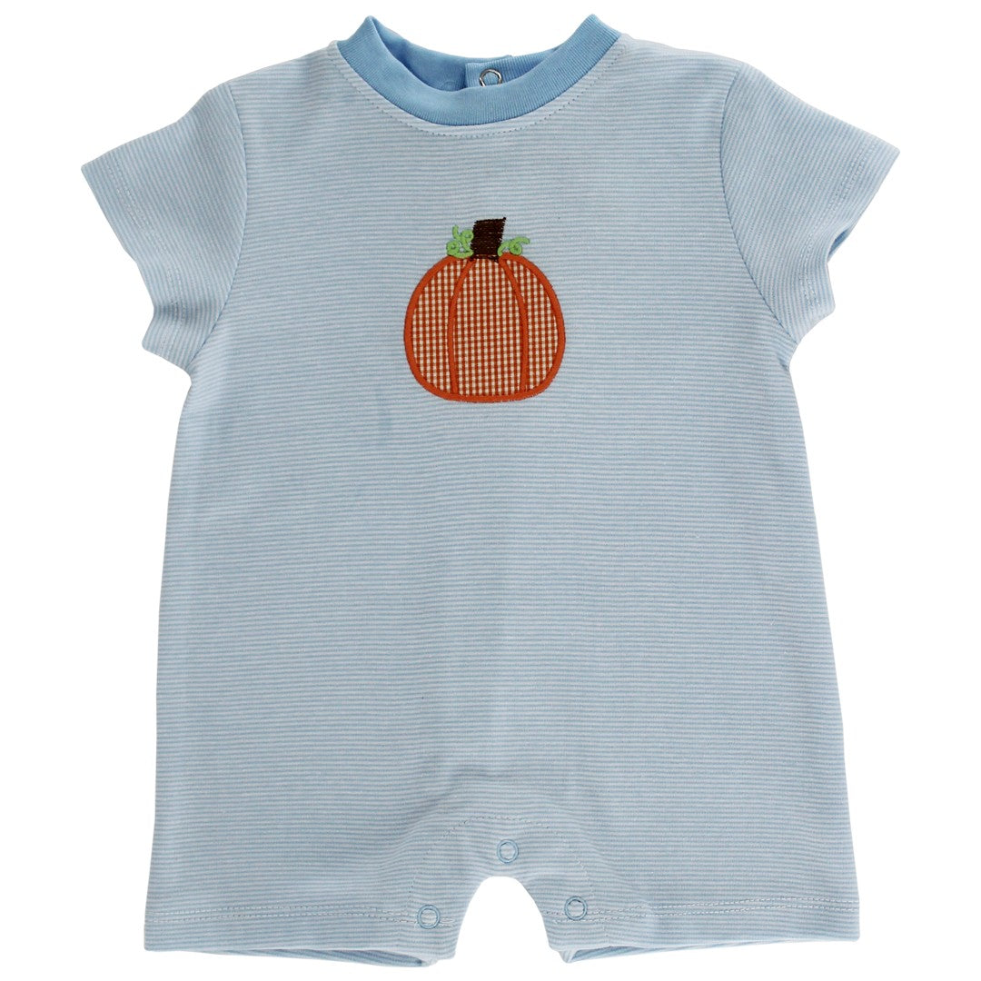 Pumpkin Patch-Boy Knit Short Romper