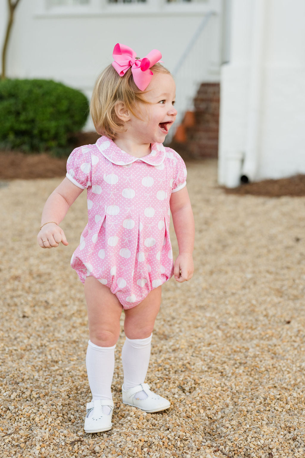 Pink Patch Cutie-Piper Knit Bubble