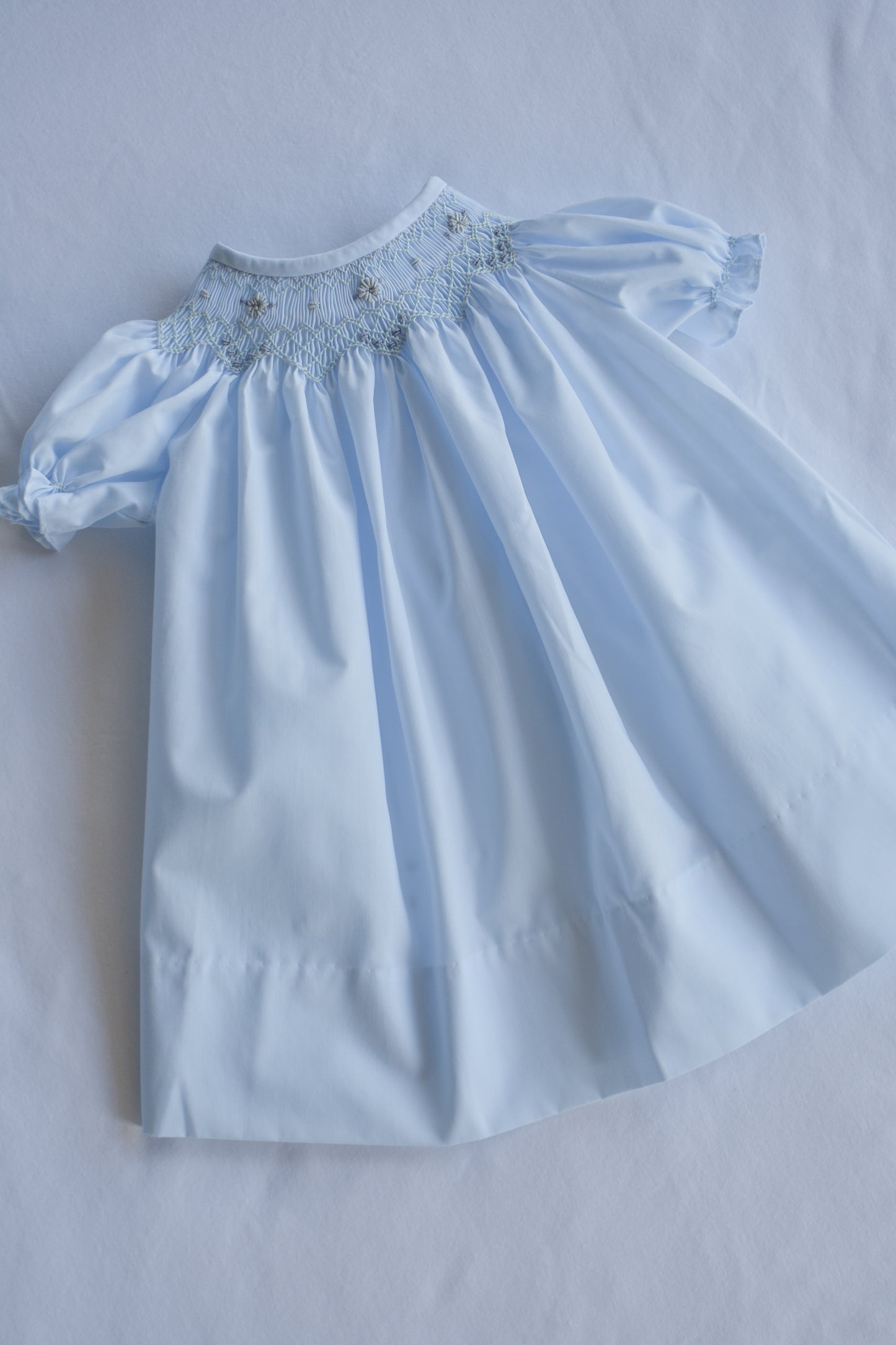 Lily Whispers-Blue Bishop Dress