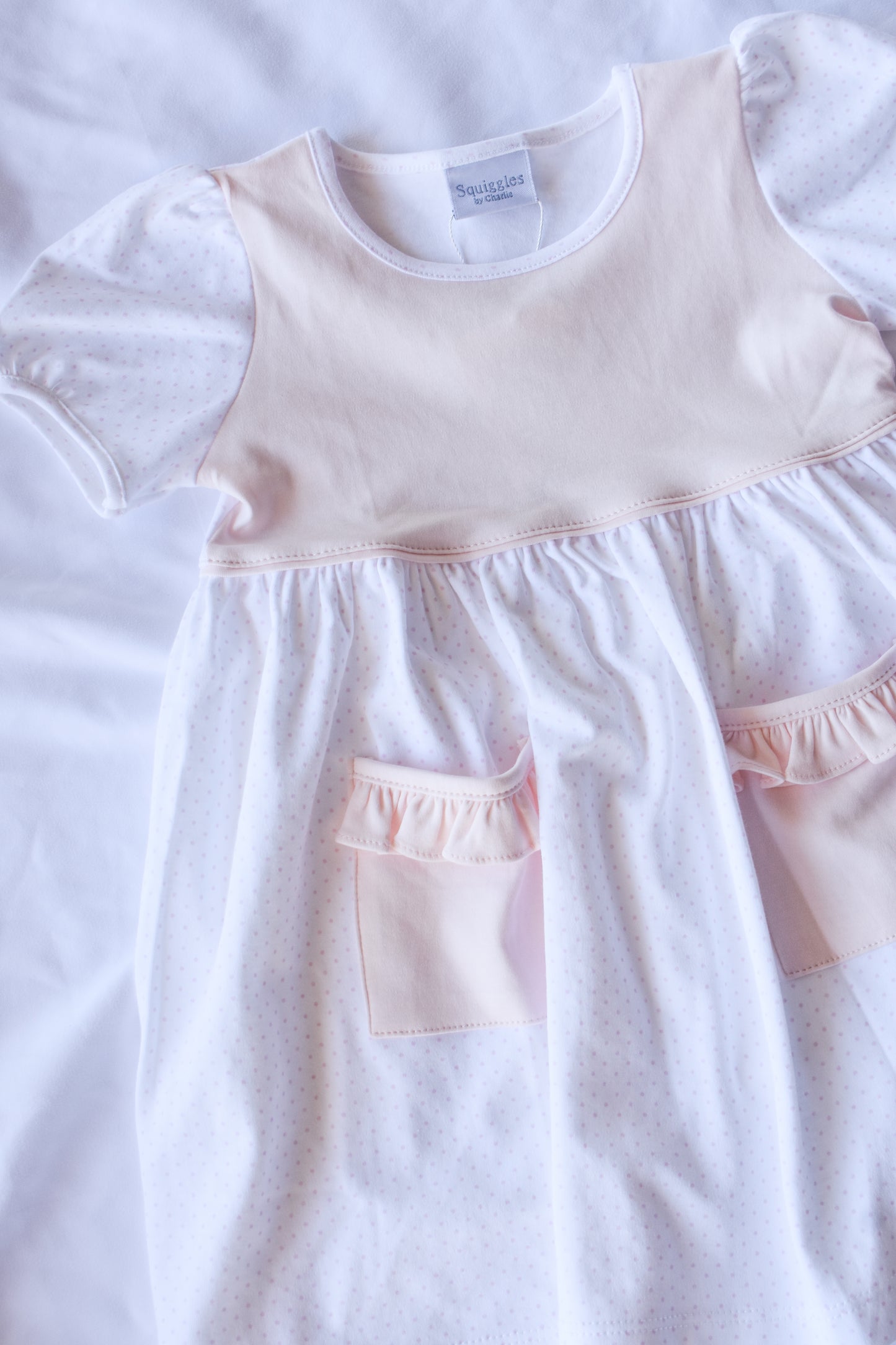 Charlotte’s Pink Dot Popover Dress