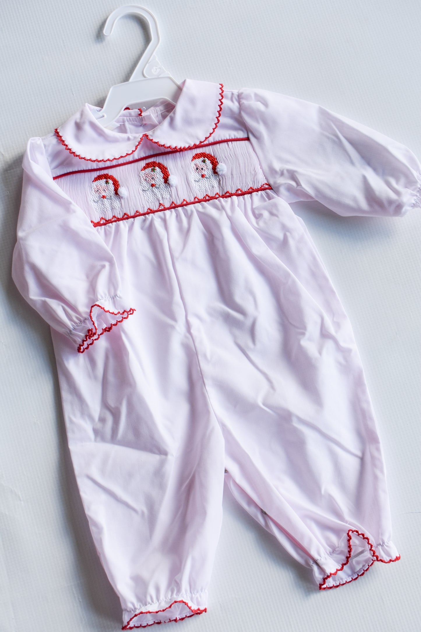 Jolly Pink Santa Girl's Dressy Long Bubble