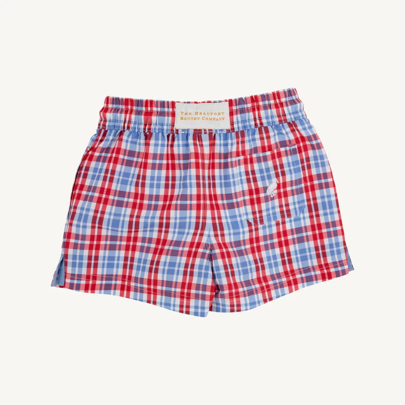 Tortola Swim Trunks-Lawn Party Plaid