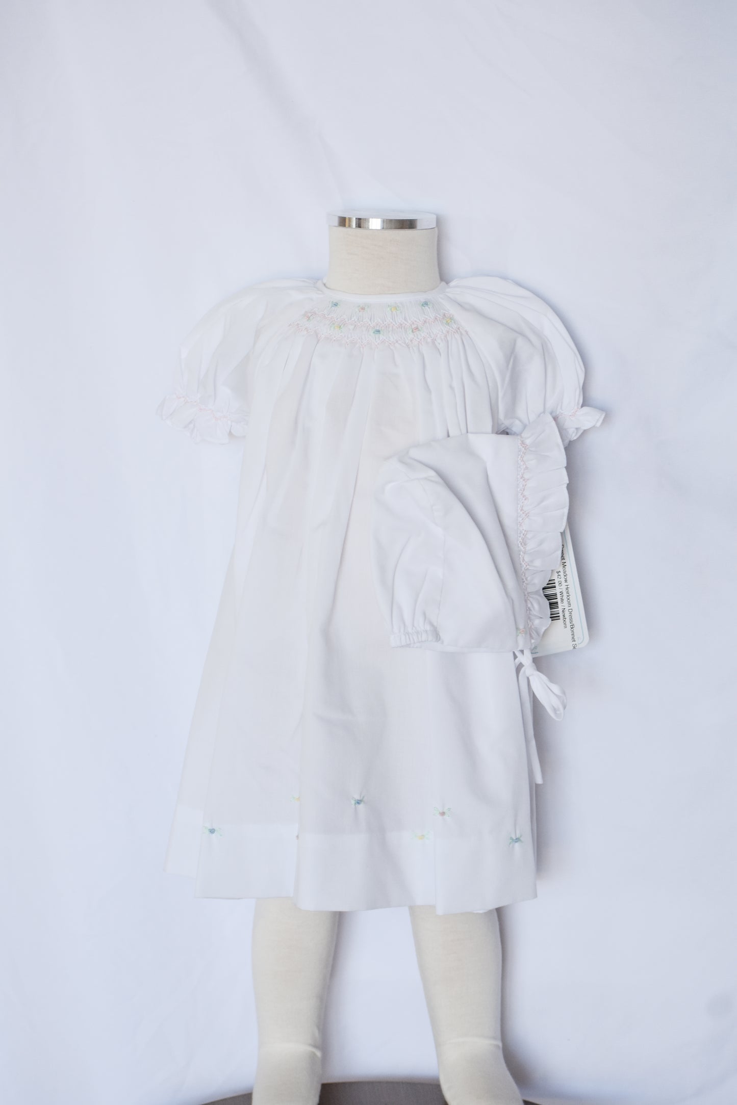 Sweet Meadow Heirloom Dress/Bonnet Set