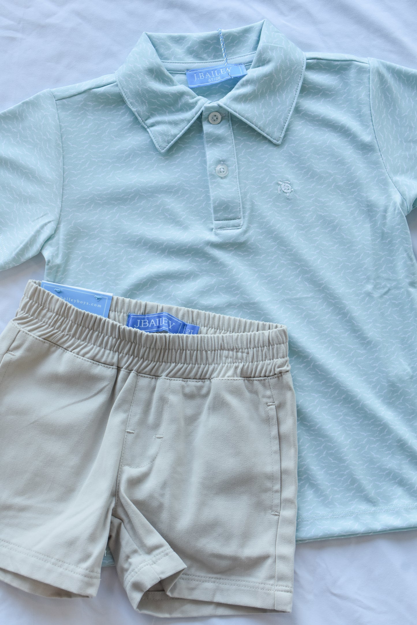 Performance Polo S/S-Birds on Green