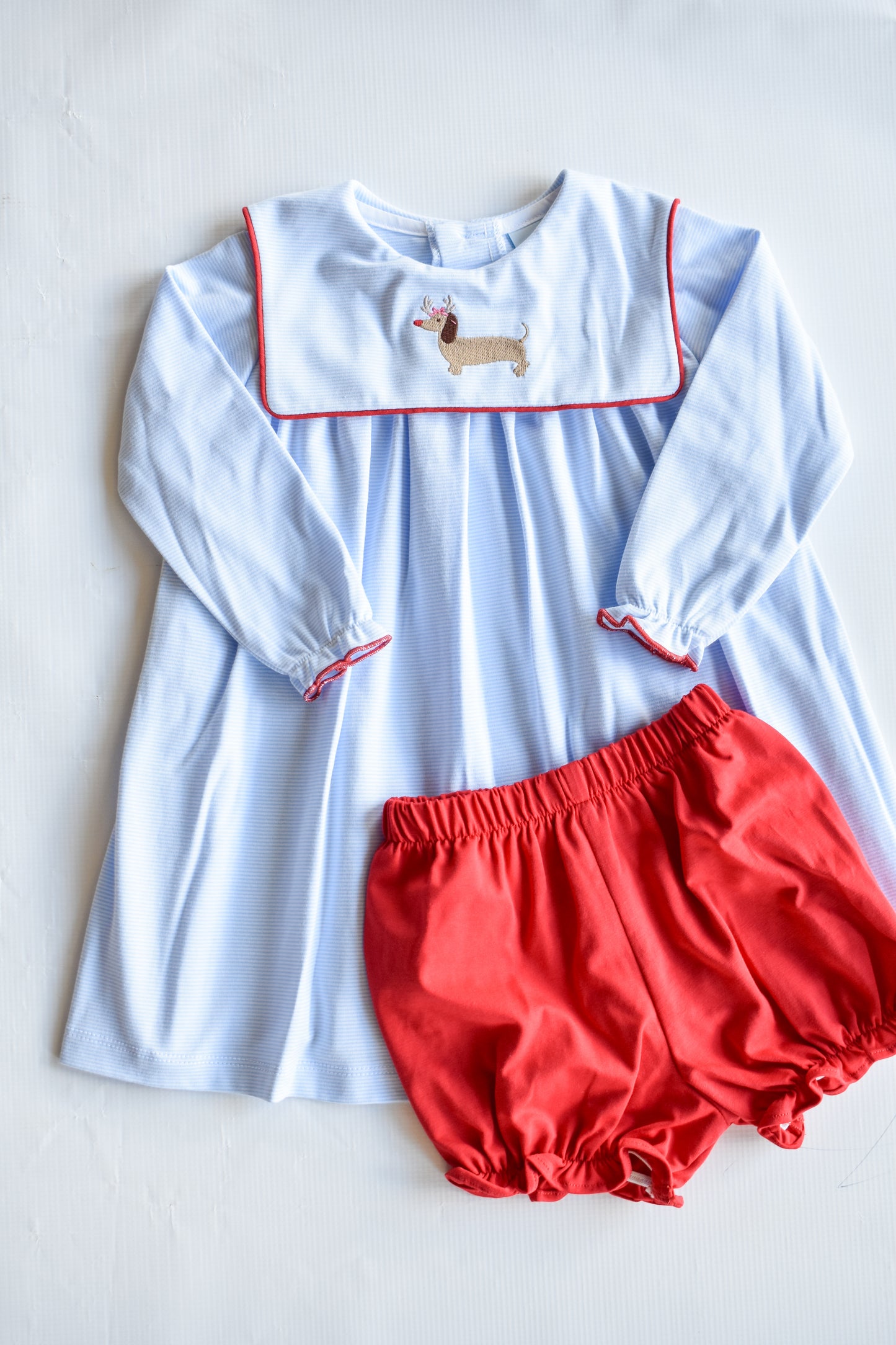 Ruthie Reindog Knit Bloomer Set