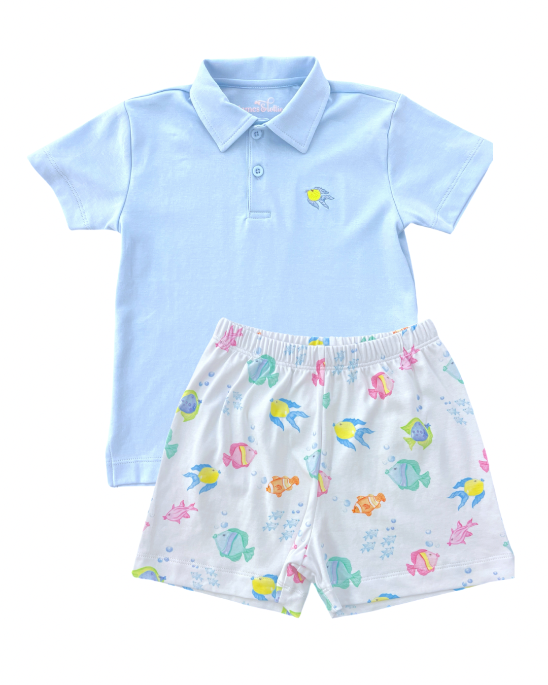 O'Fishally Summer Boys Short Set