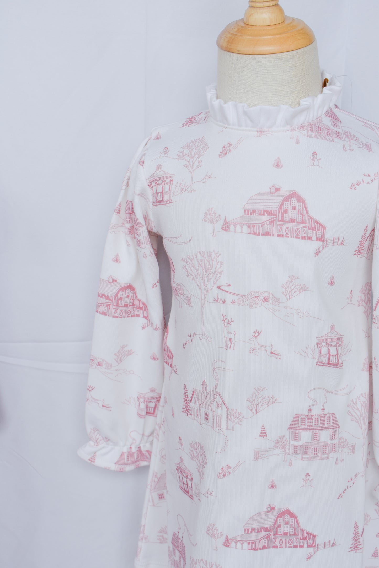 York Town Toile Lizzie's Luxe Dress
