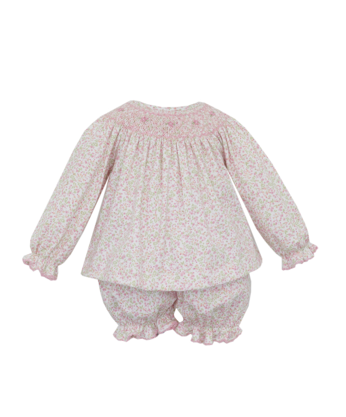 Harper Mini Floral Smocked Bishop Bloomer Set