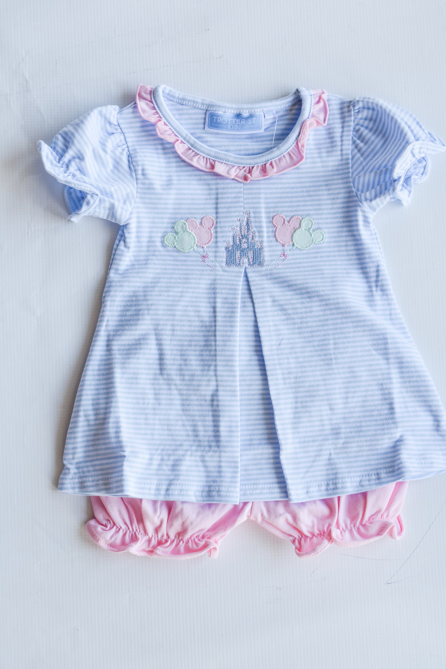 Magically Ever After Ruffle Trim Knit Bloomer Set