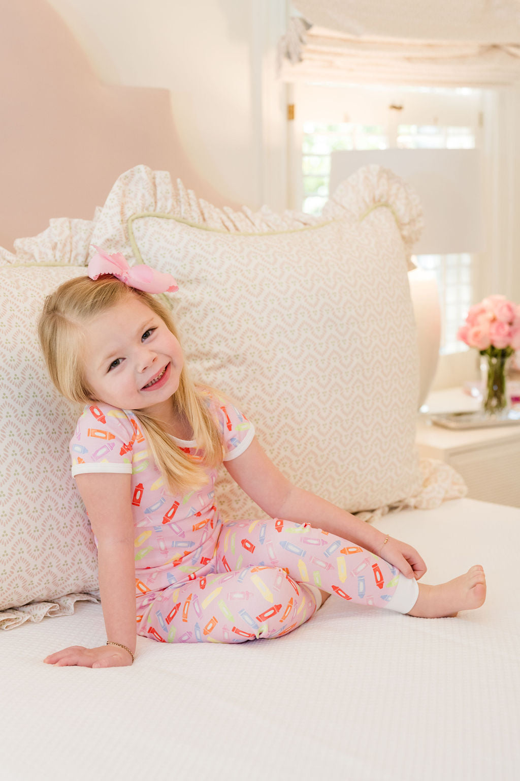 Crazy Crayons-Girl's PJ Pant Set