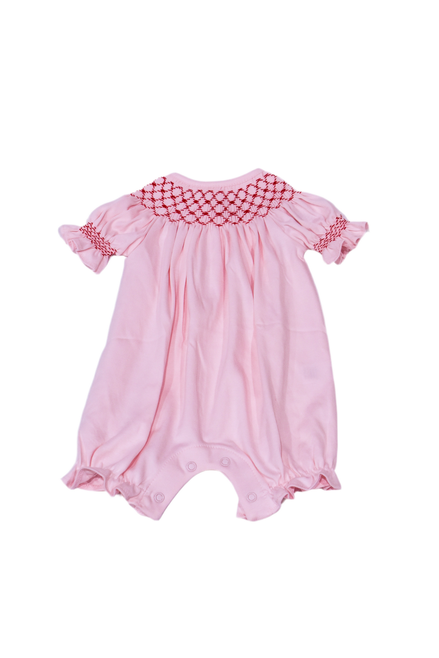 Pink Noel Smocked Bishop Bubble