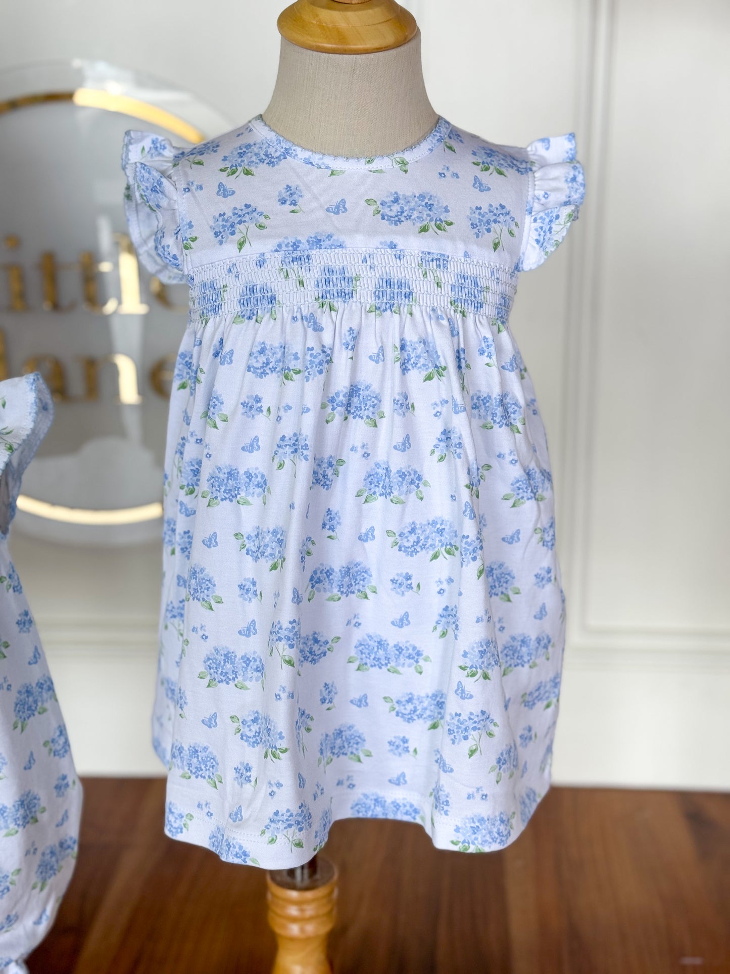 Heavenly Hydrangeas Light Blue Dress Set