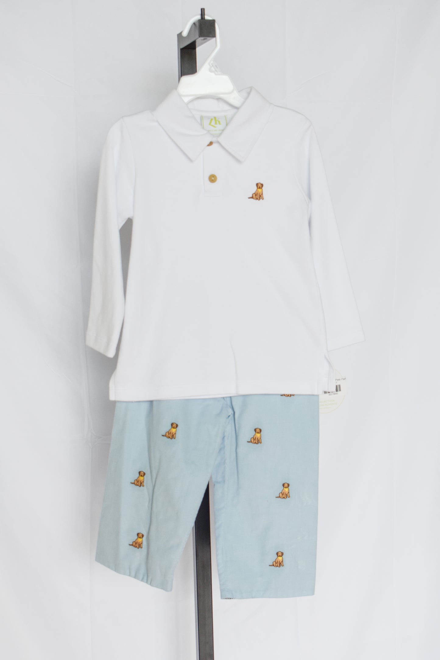 Puppy Playdate L/S Polo Pant Set