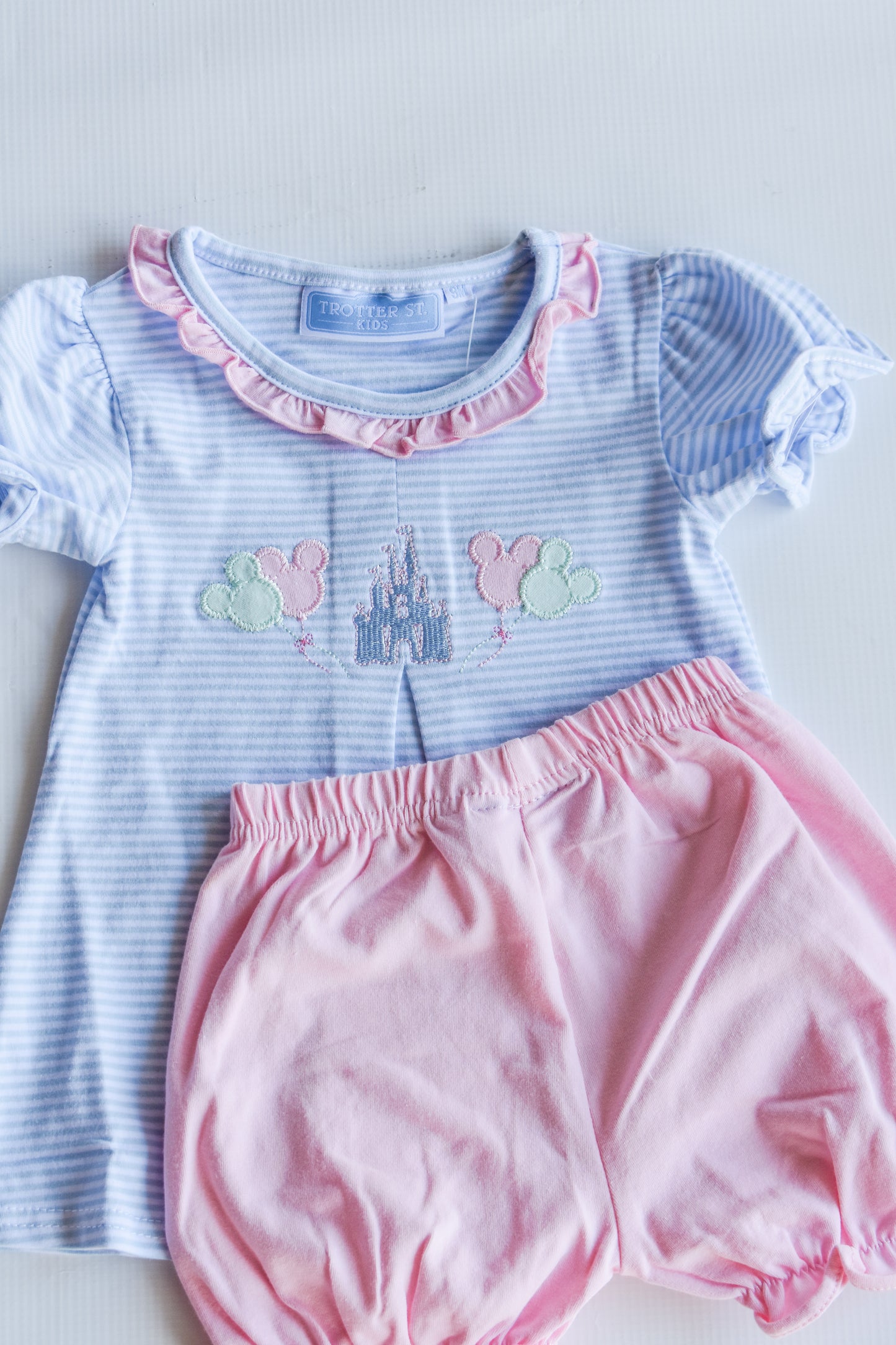 Magically Ever After Ruffle Trim Knit Bloomer Set