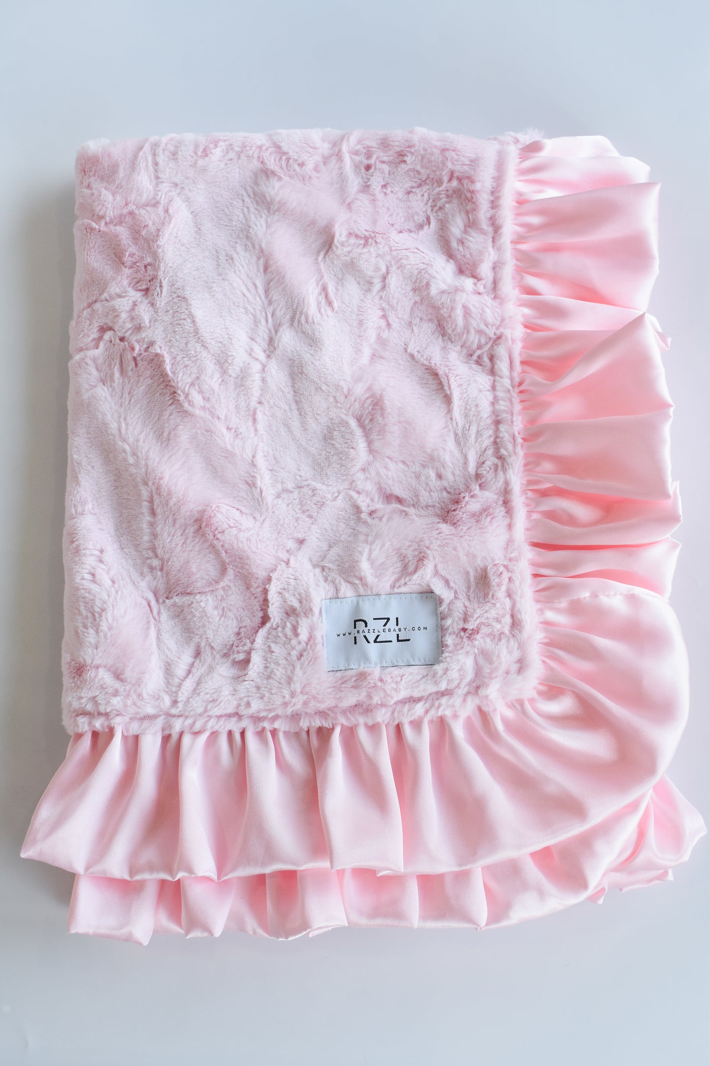 Double Plush Blanket-Classic Pink Hide