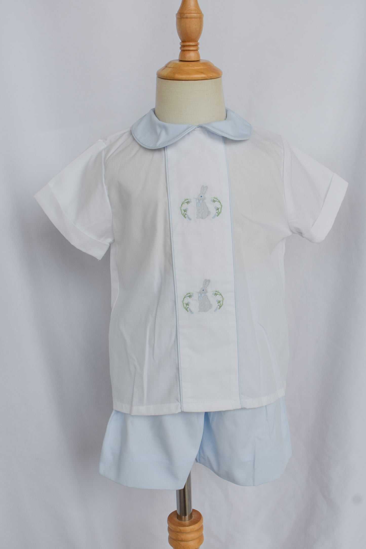 Oliver Rabbit Blue Dressy Short Set