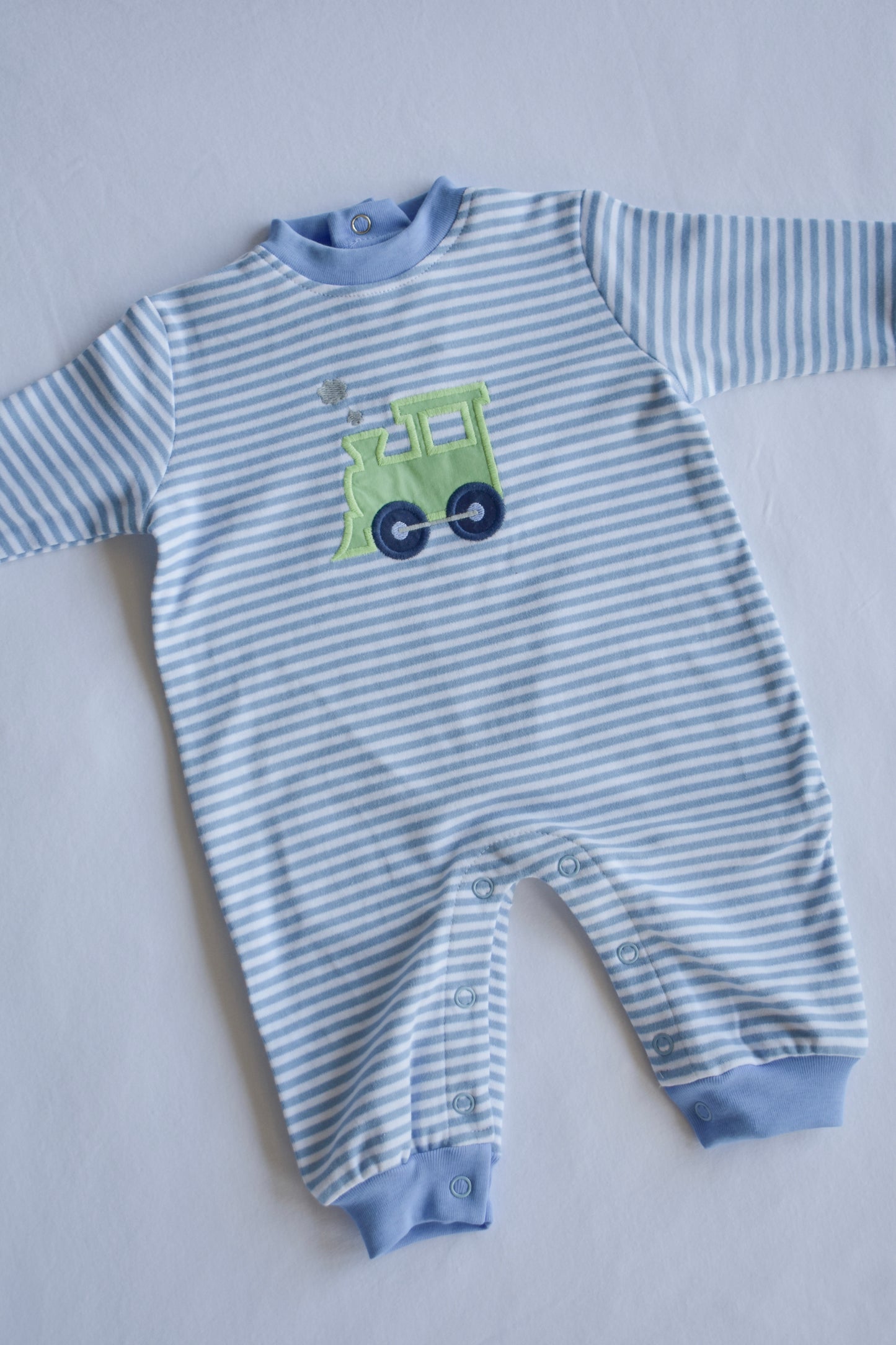 Tiny Tracks-Boy Knit Romper