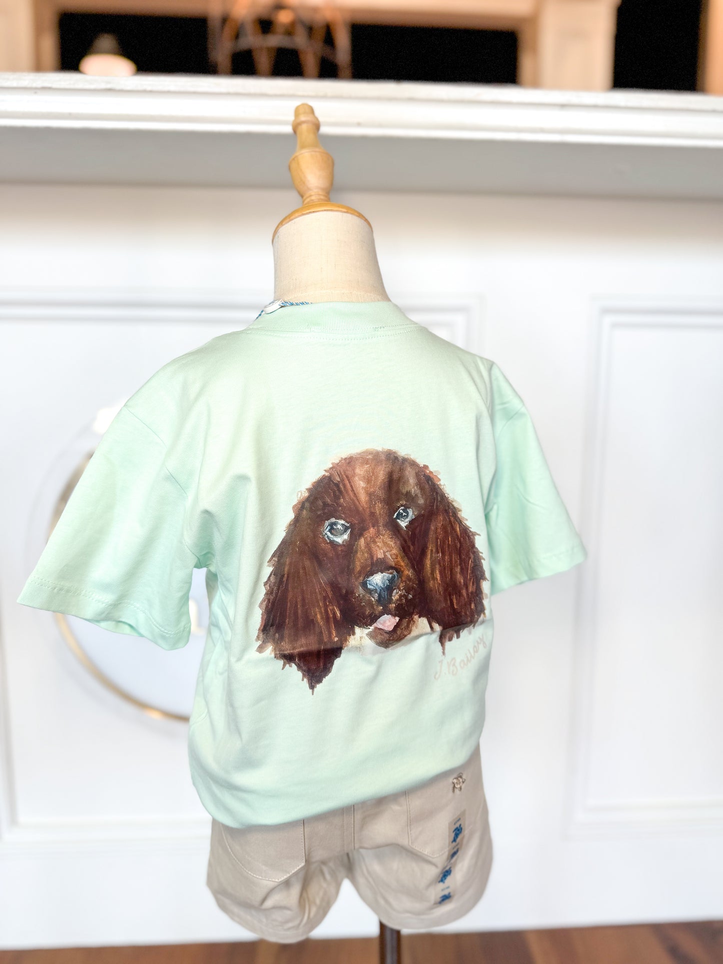 Logo Tee S/S-Dog/Seaglass