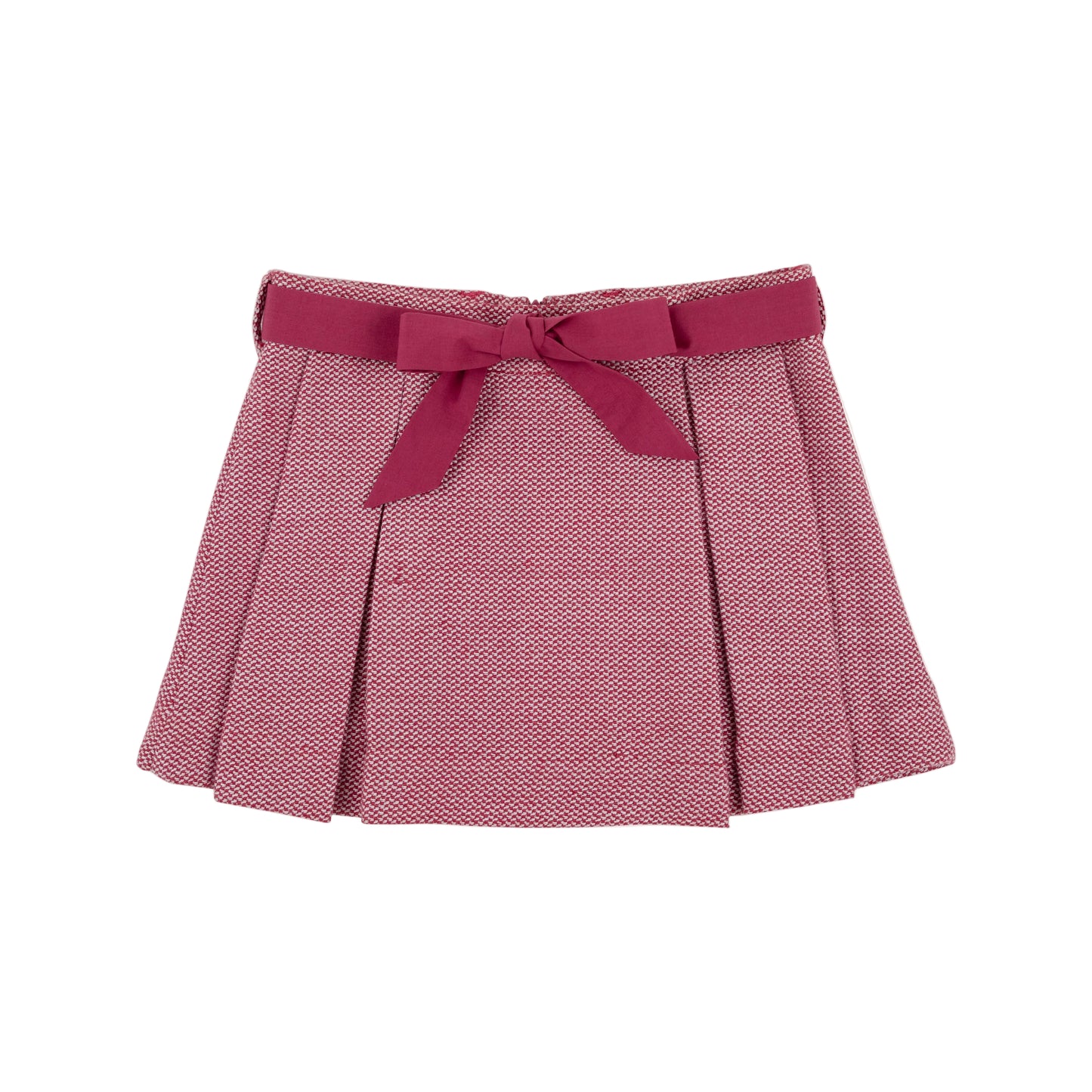 Parson Pleated Skirt-Begley Berry Tweed