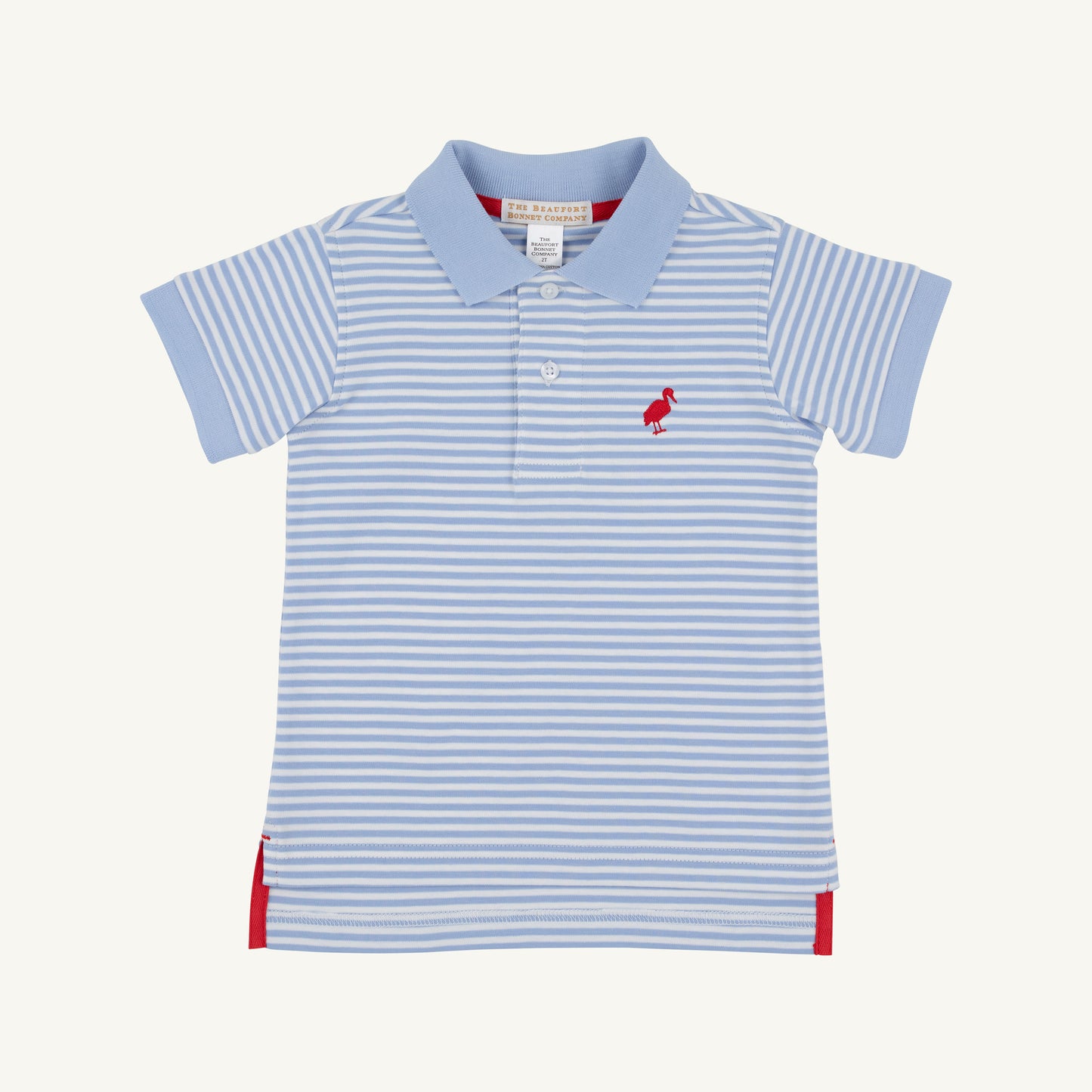 Prim & Proper Polo-Beale St Blue Stripe