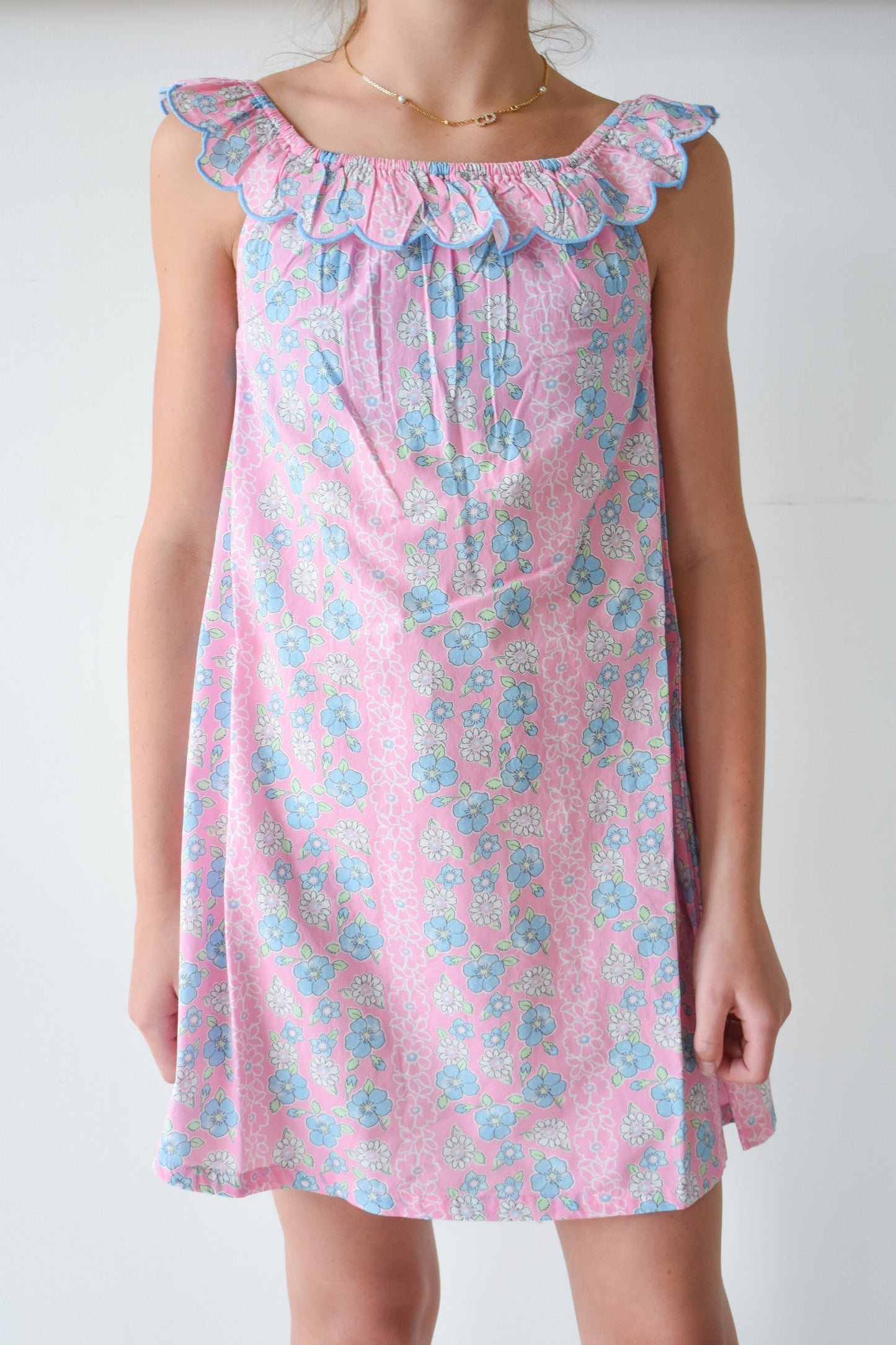 Flora Dress-Spring Marguerite Floral