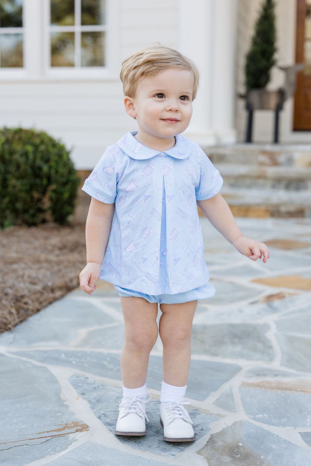 Gameday Giggles-Roy Knit Diaper Set